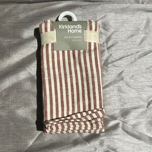 Red and White Striped Napkins